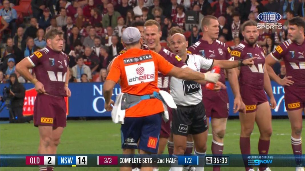 ‘You won’t come back on’: Real reason ref was left fuming with NSW trainer