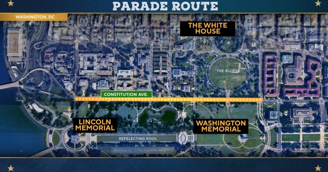 See D.C. route maps for Trump's military parade celebrating the Army's 250th anniversary