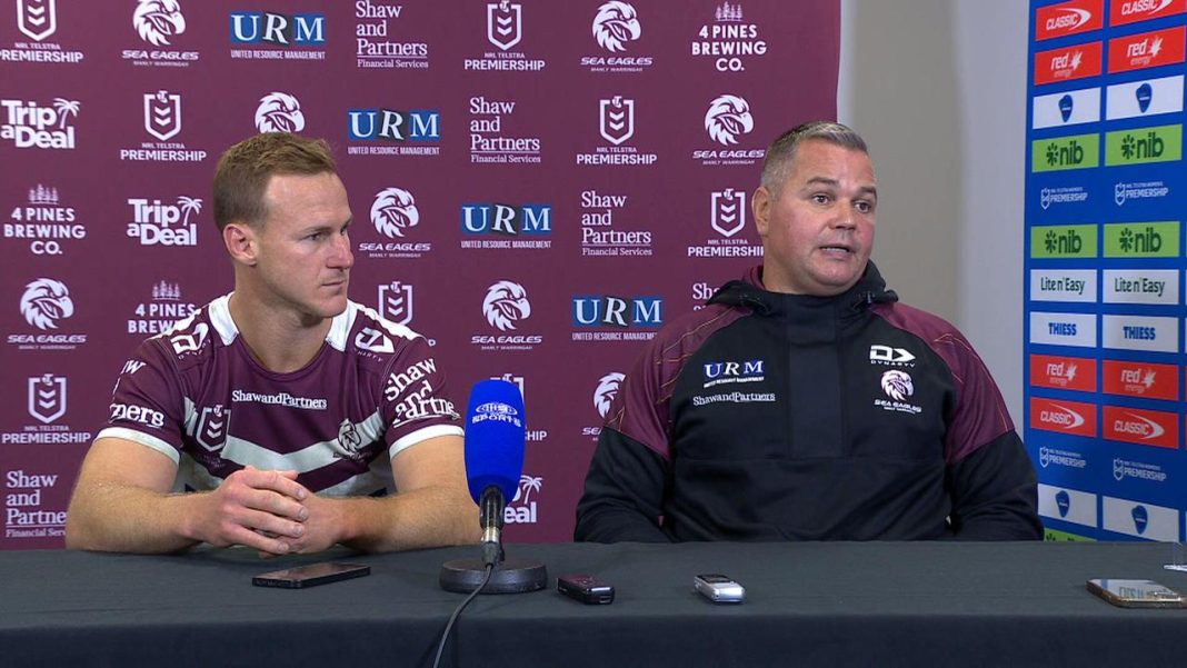 ‘We did enough to win’: Seibold’s blunt assessment as Manly bomb 16-point lead against Knights